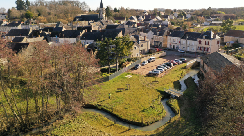 Restauration d'une rivière et de zones humides à Saint-Martin d'Auxigny (18)