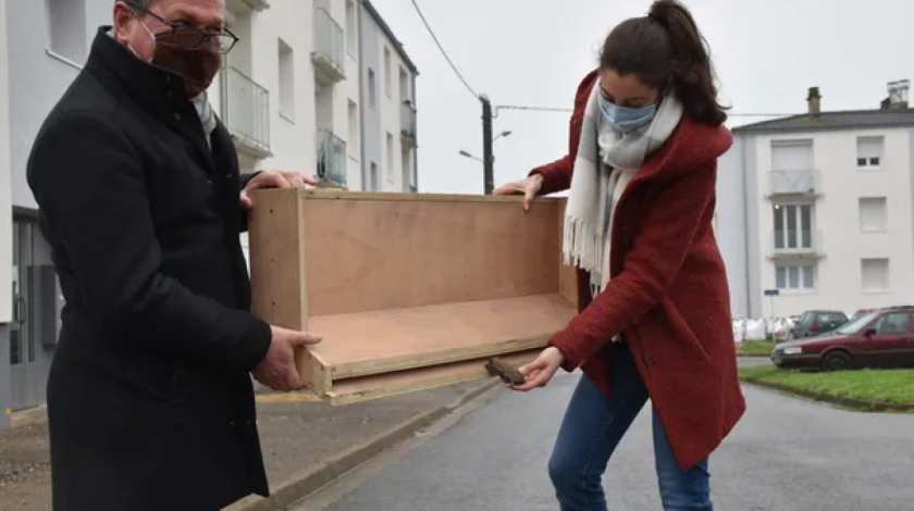 Pose de gîtes à chauves-souris par un bailleur social du Cher