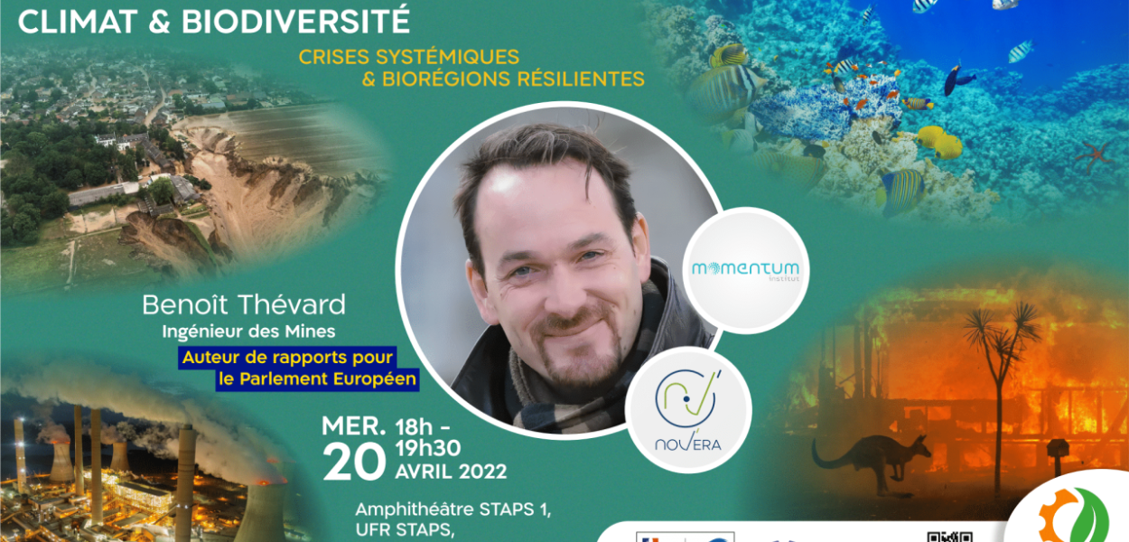 Conférence climat & biodiversité, crises systémiques & biorégions résilientes