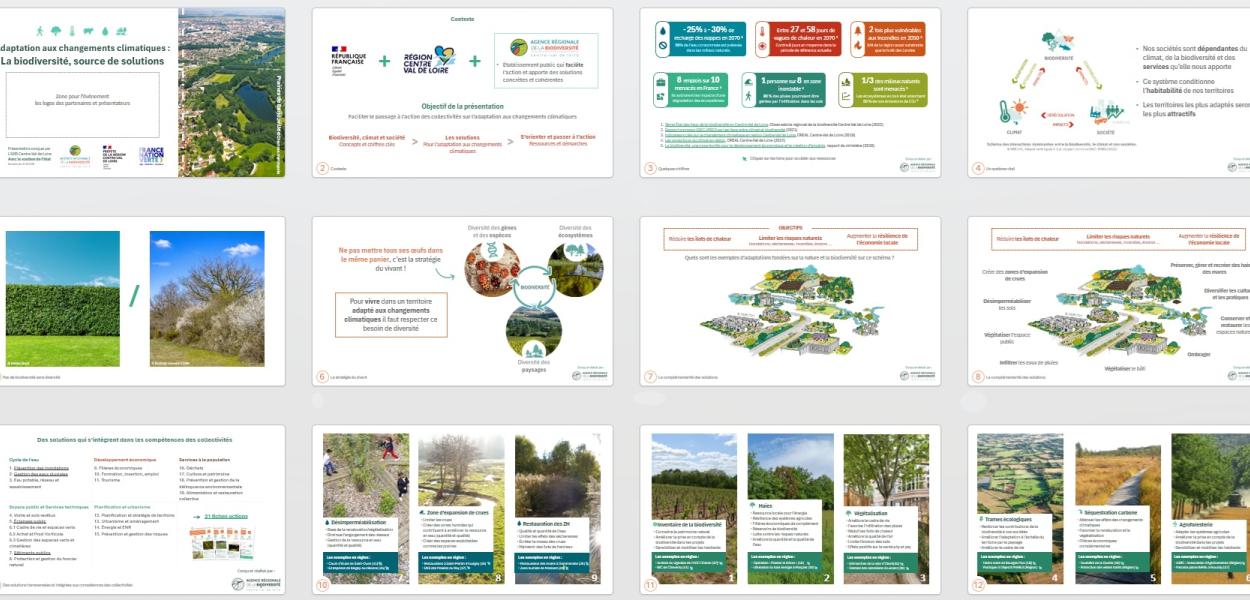 Support pédagogique - Biodiversité et adaptation aux changements climatiques