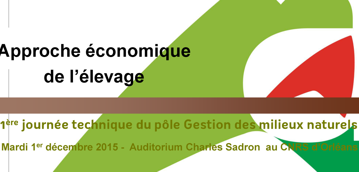 Présentation de la CA 45 sur l'approche économique de l'élevage