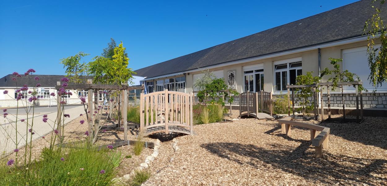 Cour d'école : un projet participatif de désimperméabilisation à Saint-Ouen (41)