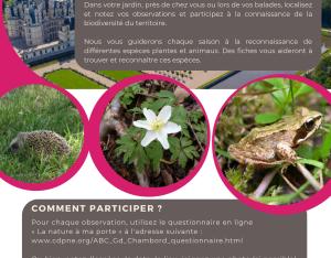 Atlas de la Biodiversité du Grand Chambord : et si vous participiez ?