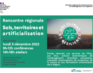 Rencontre régionale "Sols, territoires et artificialisation" | DREAL CVL