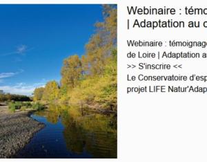 L'indispensable adaptation - Natur'Adapt,  témoignage du Conservatoire d’espaces naturels Centre-Val de Loire 