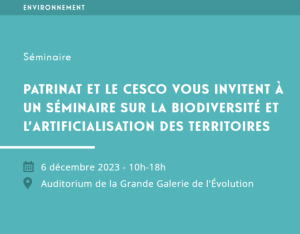 Biodiversité et Artificialisation des territoires, comprendre les enjeux, changer les pratiques |PARTINAT - CESCO