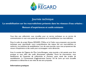 Sensibilisation sur les macrodéchets présents dans les réseaux urbains, retours d'expériences et outils existants | Réseau REGARD