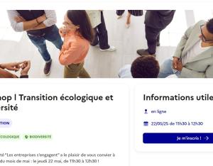Workshop l Transition écologique et Biodiversité | Les entreprises s’engagent