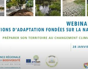 Webinaire "Solutions d'adaptation fondées sur la nature" : préparer son territoire au changement climatique