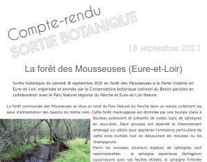 Compte-rendu de sortie botanique dans la forêt des Mousseuses