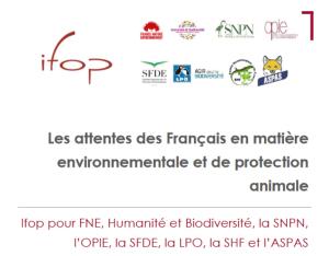 Les attentes des Français en matière environnementale et de protection animale
