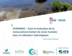 guide méthodologique HYDRINDIC indicateur hydrologique pour le suivi et l'évaluation de la restauration/création de zones humides