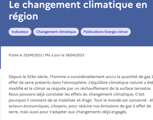 Le changement climatique en Centre-Val de Loire | DREAL