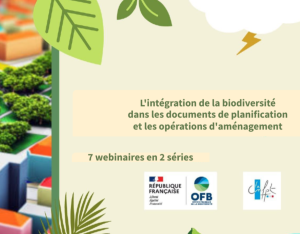 Série de 7 webinaires "L’intégration de la biodiversité dans les documents de planification et les opérations d'aménagement " | CNFPT - OFB