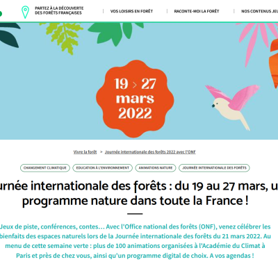 Journée internationale des forêts : 3 rendez-vous en Centre-Val de Loire