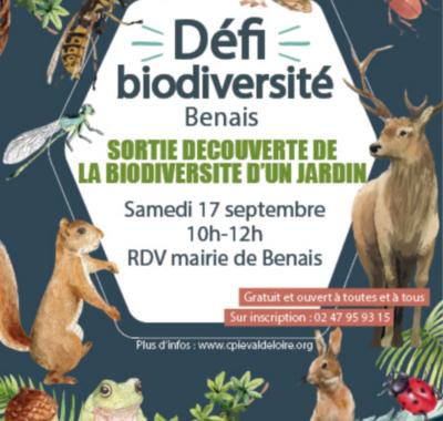 Défi biodiversité à Benais (37) : Visite de jardin et découverte de sa biodiversité