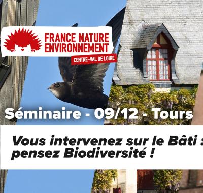 Séminaire - VOUS INTERVENEZ SUR LE BÂTI : PENSEZ BIODIVERSITÉ ! | FNE Centre-Val de Loire