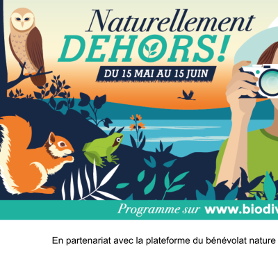 "Naturellement dehors !" 2025, le mois de la biodiversité en Centre-Val de Loire