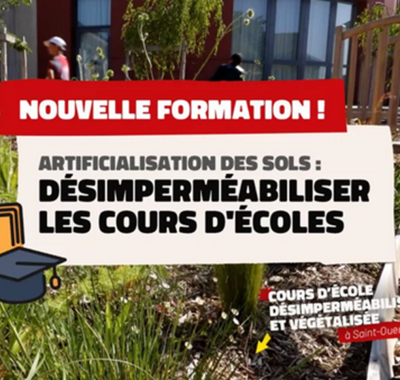 Renaturation des cours d'école | FNE Centre-Val de Loire