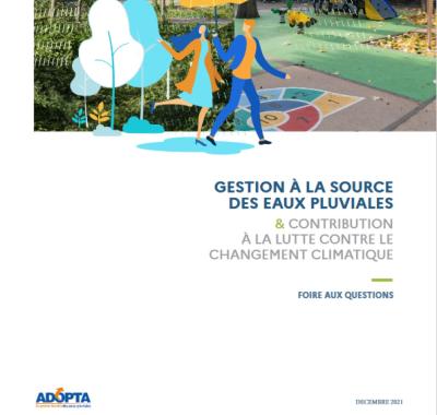 Gestion à la source des eaux pluviales et contribution à la lutte contre les changement climatique