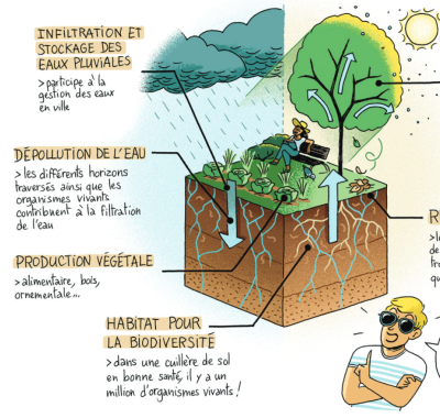 BD "Les super pouvoirs des sols" | Cerema