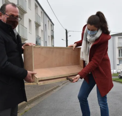 Pose de gîtes à chauves-souris par un bailleur social du Cher
