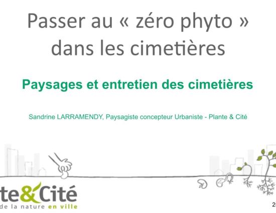 Passer au "zéro phyto" dans les cimetières
