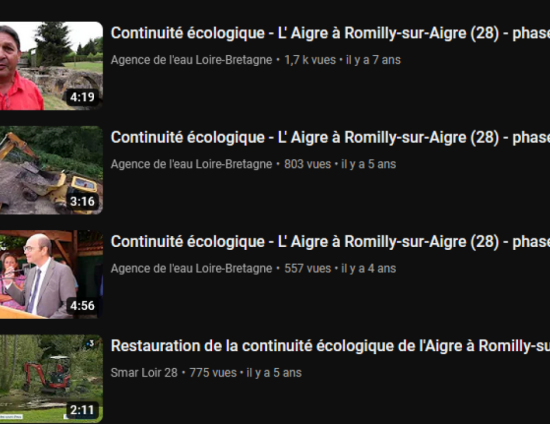 Restauration de la continuité écologique de l'Aigre | agence de l'eau Loire-Bretagne 