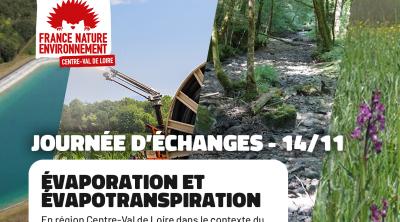 Évaporation et évapotranspiration en Centre-Val de Loire dans le contexte du changement climatique | FNE Centre-Val de Loire