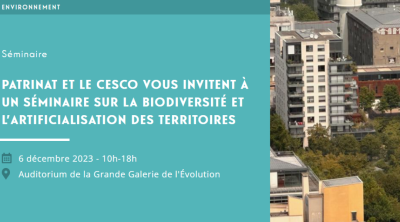 Biodiversité et Artificialisation des territoires, comprendre les enjeux, changer les pratiques |PARTINAT - CESCO