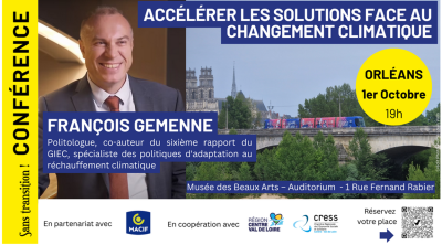 Rencontre avec François Gemenne : Accélérer les solutions face au changement climatique.