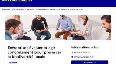 Entreprise : évaluer et agir concrètement pour préserver la biodiversité locale | Club des entreprises s'engagent 28