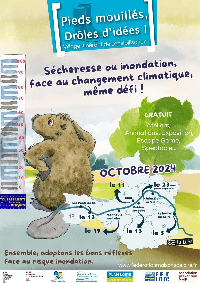 Affiche Pieds mouillés, drôles d'idées !