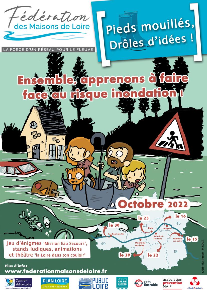 Affiche Pieds mouillés, drôles d'idées !