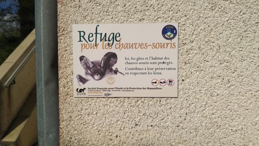 Panneau Refuge Chauves-souris © ARB Centre-Val de Loire