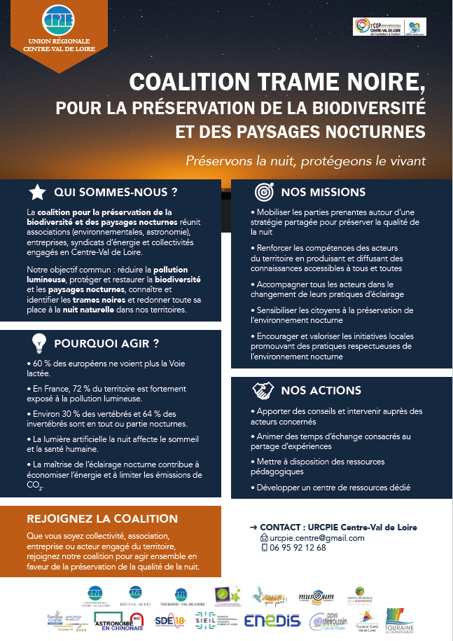 Flyer de présentation de la coalition © URCPIE