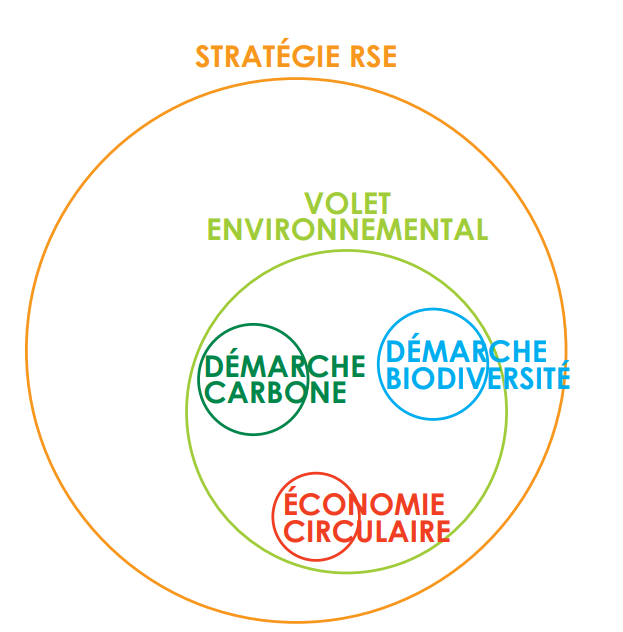 Une démarche de biodiversité s'intègre dans une stratégie RSE © Guide Entreprises et biodiversité : les clés pour agir - MEDEF