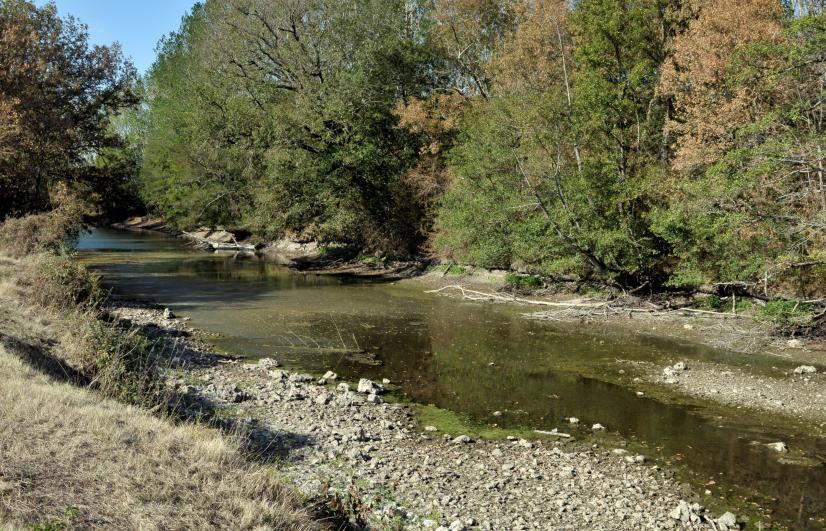 L'Indre asséchée en 2019 © FNE CVL