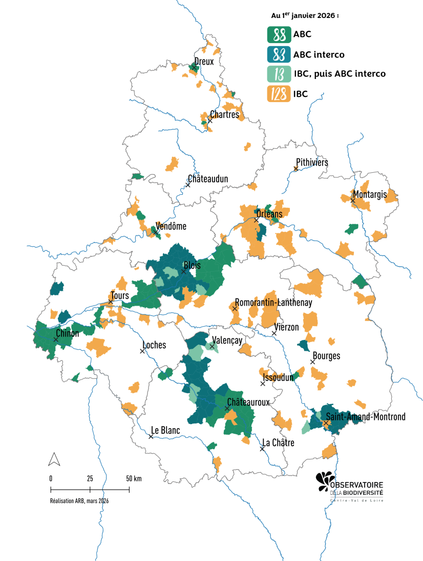 Les communes ayant réalisé un ABC (dont ABC intercommunal) ou un IBC au 1er janvier 2026
