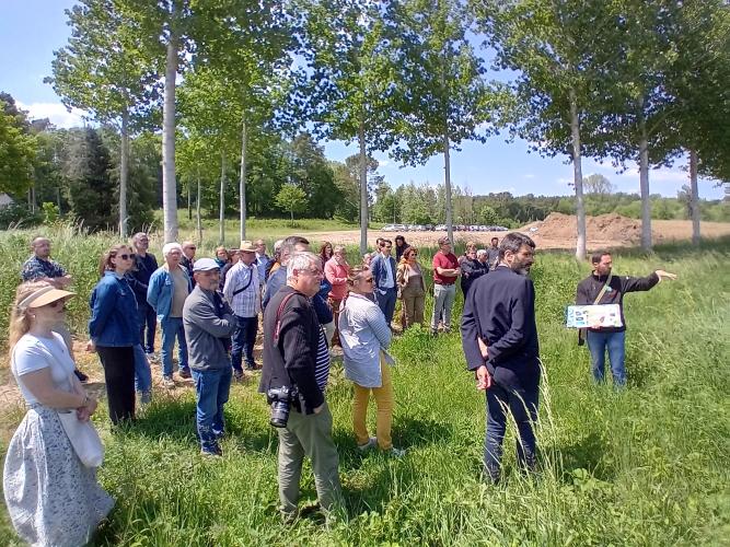 Echanges autour de la gestion des prairies humides abritant l'Azuré de la Sanguisorbe à Bourgueil en 2023 © ARB-CVL