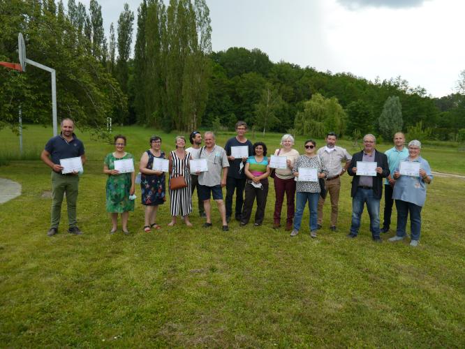 Les TEN lors de la cérémonie de remise de diplôme 2021 à Mesland © ARB-CVL