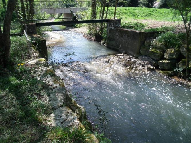 Ouvrage arasé sur le Modon - 36 (photo d'après) ©J. Prosper, AFPCVL