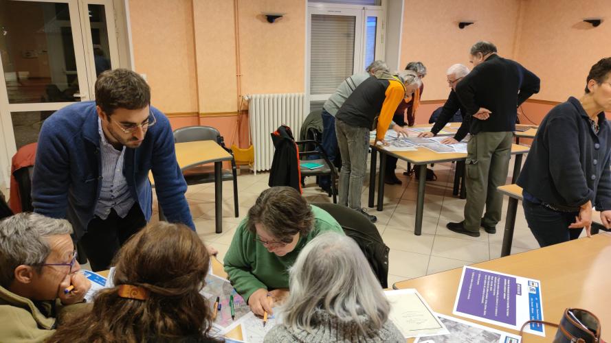 Atelier Trame verte et bleue en novembre 2023 à Tigy © PETR Forêt d'Orléans Loire-Sologne