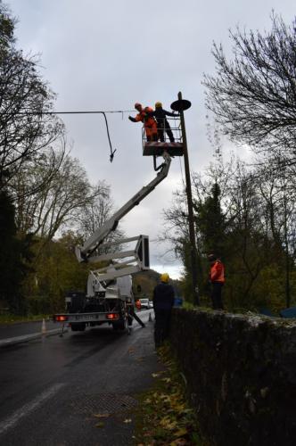 Installation de la corde élastique en novembre 2024 © Métropole Val de Loire