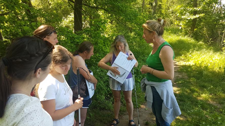 Animation pour des adultes porteurs d'un handicap visuel © Loar Légendre-Cheval