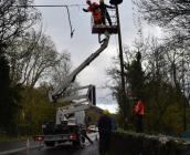 Installation de la corde élastique en novembre 2024 © Métropole Val de Loire